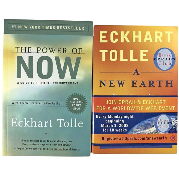 Eckhart Tolle 2 Books, The Power of Now and A New Earth Spiritual Awakening -09 - Picture 2 of 9